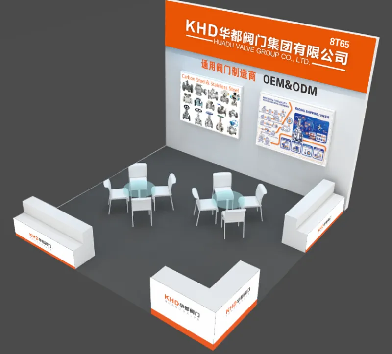 Halkee lagula kulmi karaa Huadu Valve Group (KHD) Oktoobar 2026? Zhejiang Int'l Valve Fair, Booth 8T65