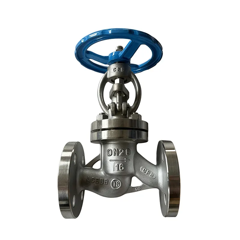 Globe Valve oo leh Gacmo-gacmeed